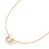 Mini Mini Pave Horseshoe Necklace, Quartz
