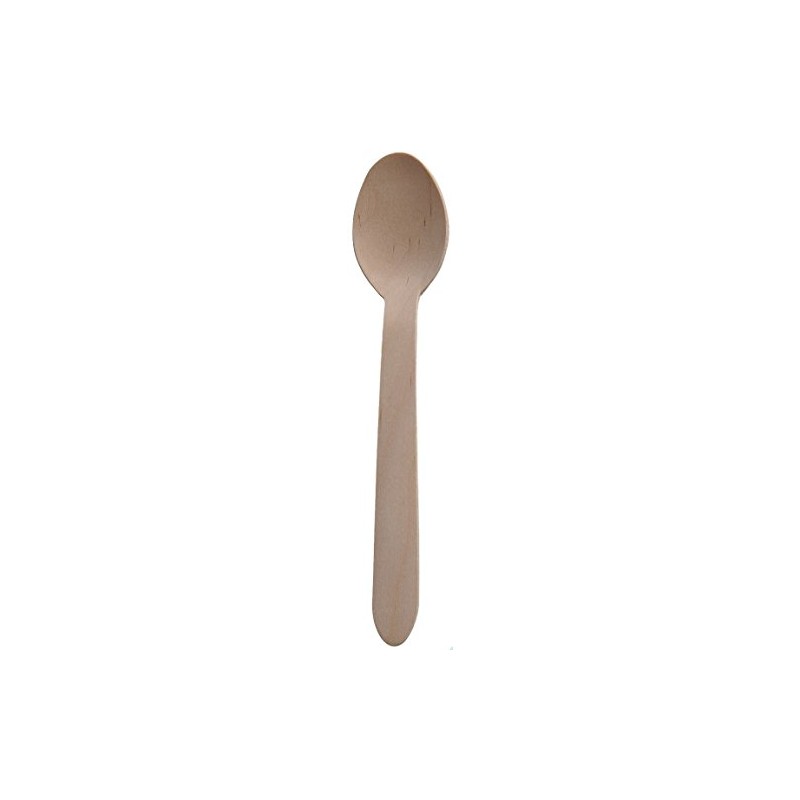 Disposable Wooden Spoon, Pack of 100