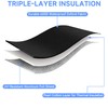 3-Layer HVAC Copper Pipe Insulation Cover, 72''x10.2'' 600D Oxford AC