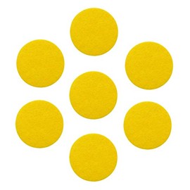 Besme Adhesive Felt Circles | 1 Inch Yellow Felt Circles Pads for DIY & Sewing (100 Count, Yellow)