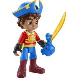 Fisher-Price Preschool Toy Santiago of The Seas Light-Up Talking Santiago, 9-Inch Poseable Pirate Figure for Pretend Play Kids Ages 3+ Years