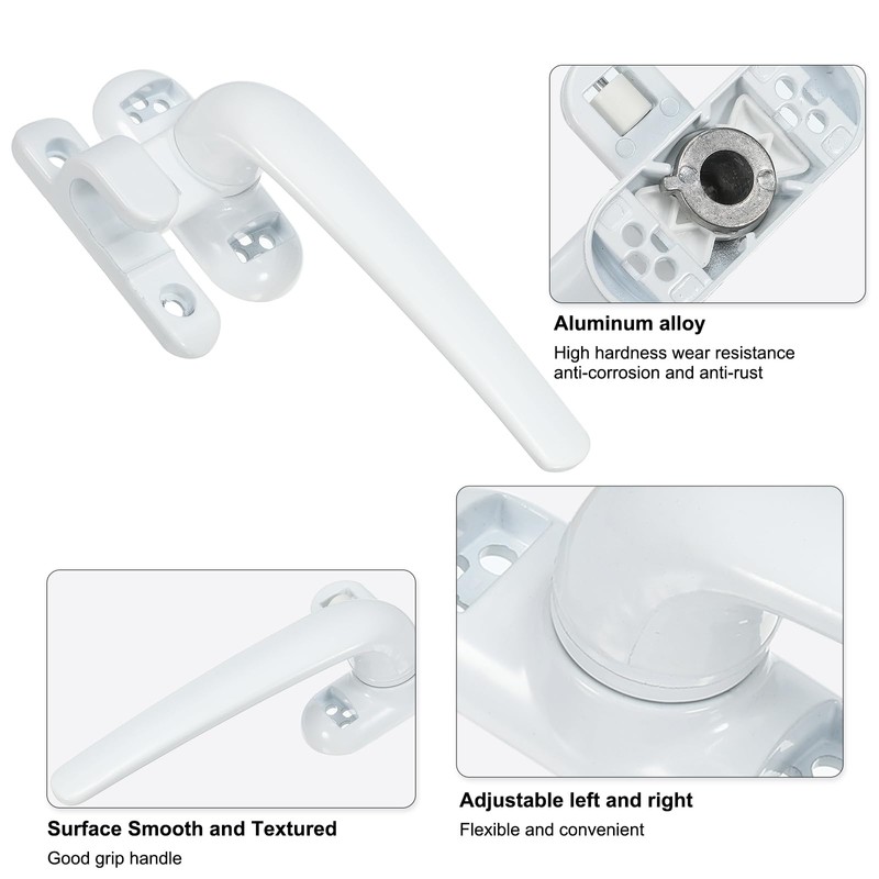 PATIKIL Aluminum Alloy Window Handle, Casement Window Lock Internal and