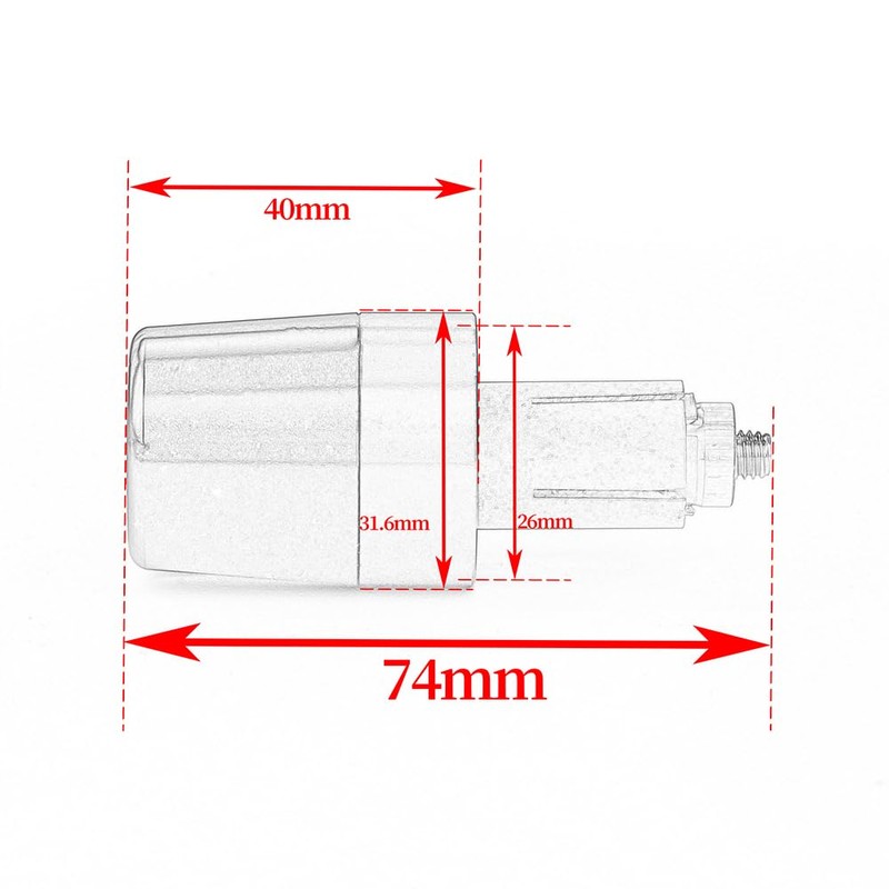 Mokiton Handle Bar Ends Hand Grips Plug Caps Compatible with
