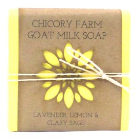 Chicory Farm Soap Goat Milk Soap Lavender, Lemon & Clary Sage Chicory Farm Natural Handmade Oils