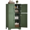TEENFON Bathroom Floor Storage Cabinet, Freestanding Bathroom Cabinet with 4