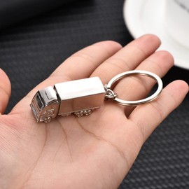 Beavorty 2 Piezas Titular De La Llave De Metal Del Dia Del Padre Camión Camión De Juguete Llavero Navidad San Valentin Camionero De Línea De Carga Colgante Hombre Tridimensional