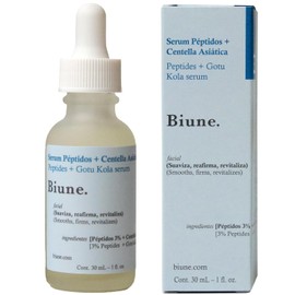 Serum Péptidos 3% + Centella Asiática | Reduce Arrugas y Signos de la Edad | Regenera, Hidrata y Reafirma | Antiedad + Calmante | Para Todo tipo de Piel | Skin Care | Biune. | 30 ml