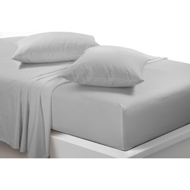 Goldstar Silver King Flat Sheet Soft Microfibre Easy Care Wrinkle Resistant Bed Linen Breathable Hypoallergenic Top Sheet