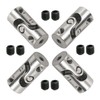 Ohamtes 4Pcs shaft diameter 2mm to 2mm universal coupling Rotatable