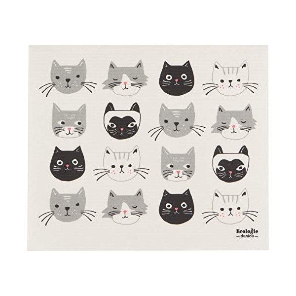 Ecologie Swedish Sponge Dry Mat Cats Meow 12 x 14 inches