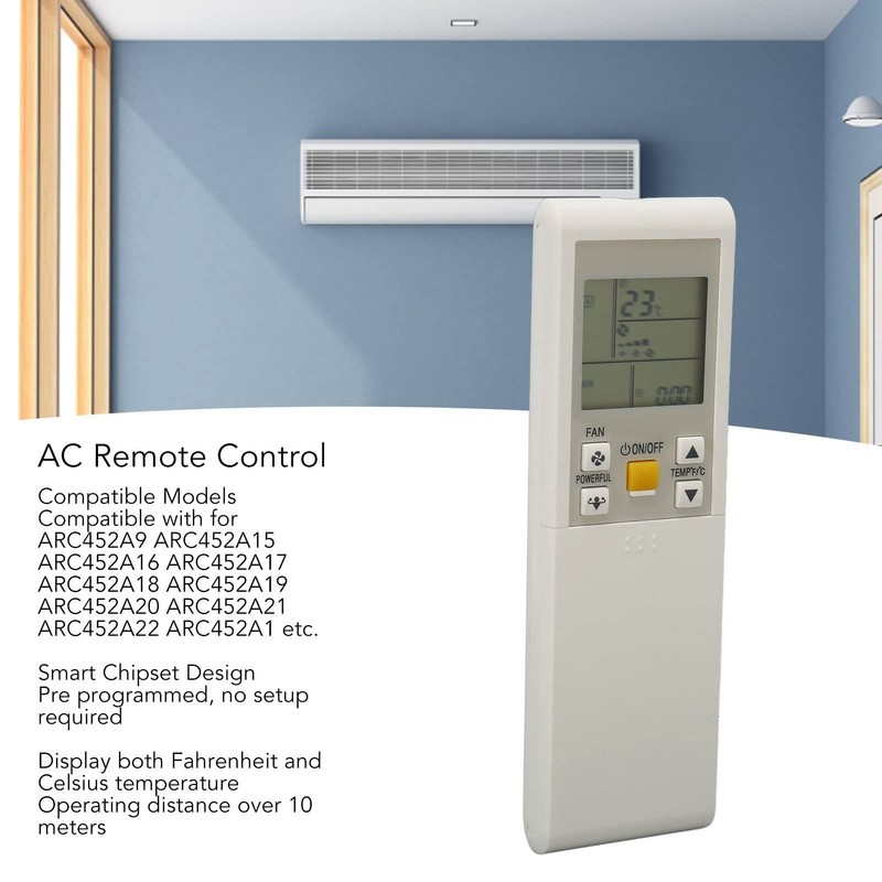 Universal AC Remote Control for Daikin ARC452A9 ARC452A15 ARC452A16 ARC452A17