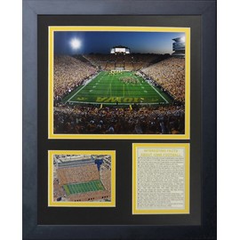Legends Never Die Iowa Hawkeyes Kinnick Stadium Framed Photo Collage, 11 by 14-Inch