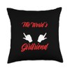 Funny Girlfriend National Girlfriend Day Best GF Couple Throw Pillow