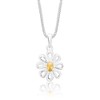 DTPsilver - 925 Sterling Silver and Yellow Gold Plated Daisy