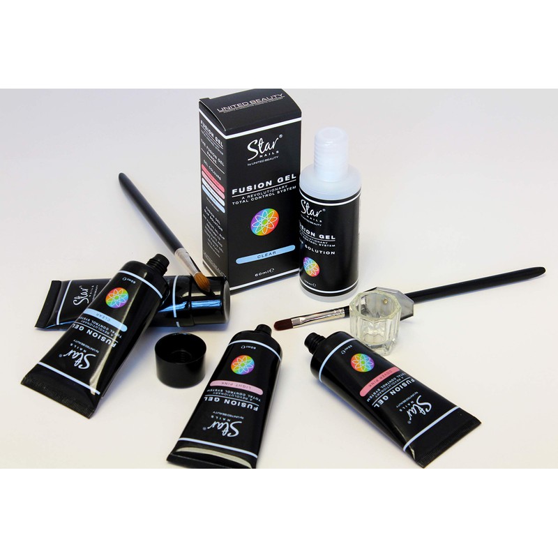Star Nails Fusion Poly Gel Builder Nail Extension System (Clear
