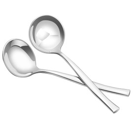 Sadstory Small Gravy Ladle, Stainless Steel Soup Ladles Spoon, 7.5 inch, 4 Packs