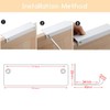 JOOJA 10 Pack Modern Style Finger Edge Pull Furniture DrawerHandles