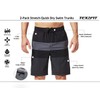 TEX2FIT 2-Pack Men’s Swim Shorts with Zippered Side Pocket, Quick-Dry