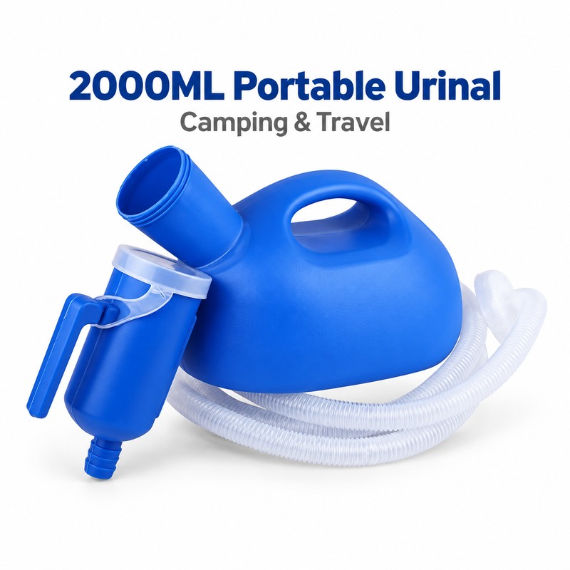 Portable Urinal with Extension Hose for Camping & Travel –