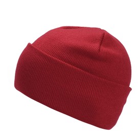 MASADA Women's and Men's Beanie Winter Hat, red