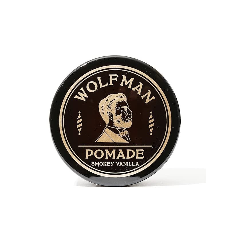 WOLFMAN Pomade Smoky Vanilla, Water Based, 4.2 oz (120 g),