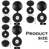 Hotop 100 Pieces Hinged Screw Cover Caps Plastic Shutter Screw