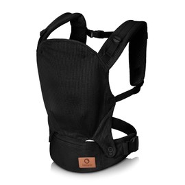 Lionelo Margareet Air Ergonomic Baby Carrier for Babies from 4 Months to 20 kg, 3 Carrying Positions, Breathable Material, Removable Hood, Double Safety