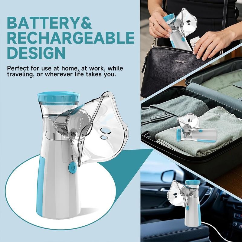 Portable Nebulizer, Effective Handheld Mesh Nebulizer Machine for Kids Adults,