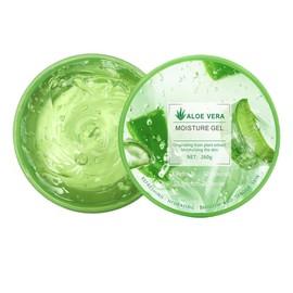 Organic Pure Aloe Vera Hydrating Moisturizer, Natural Aloe Cream for Dry Skin, Sunburn, Acne
