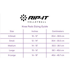RIP-IT | Perfect Fit Volleyball Knee Pads | Black Medium | Lightweight Women’s Sport Equipment