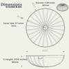LIGHTACCENTS Ceiling Light Glass Shade Replacement - Flush Mount Ceiling