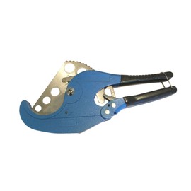 Professional Ratcheting Pipe Cutter PVC/Resin Tubing Plastic Pipe Cutter Tool (Up to 2-1/2 Diameter Pipes)