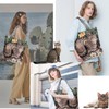 Cat Canvas Tote Bag, Cute-Tabby Shoulder Bag with Zipper for