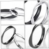 Baluue Stylish Silver Couple Ring Open Design Finger Jewelry for
