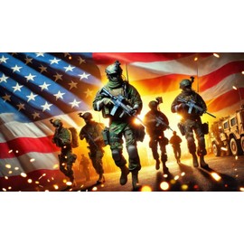 BlissYard Independence Day Backdrop Banner 71 x 43 Inch 4th of July Patriotic Soldier Backdrop Decorations Supplies America Independence Day Themed Veterans Day Memorial Day Outdoor Decorations