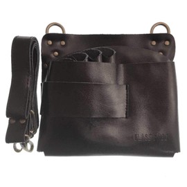 GLASS FROG Scissor Case for Many Tools, 7 Scissors, Genuine Leather, Square Shape, Hairdresser