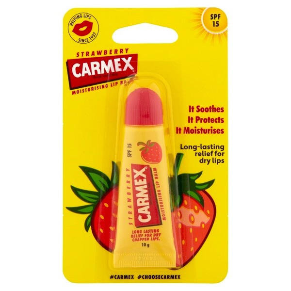 Carmex Lip Balm Strawberry Squeeze Tube SPF 15 10g