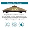 Wonwon Gazebo Replacement Canopy Top Cover 10X12 Double Tiered Canopy