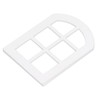 6PCS Dollhouse Windows Miniature Window Frame Ornament 1:12 Scale Dollhouse