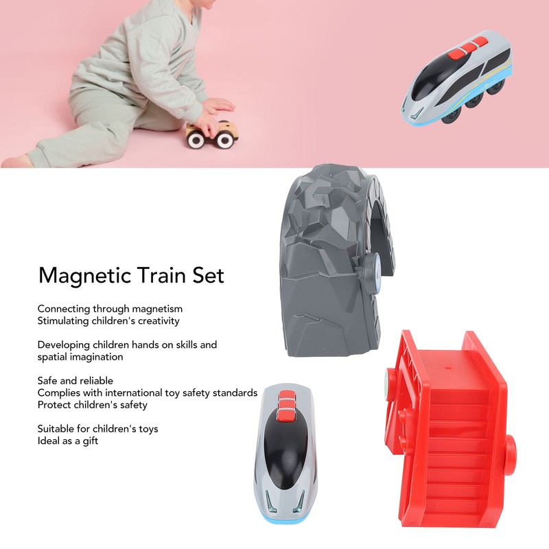 Magnetic Connection Train Set Stimulate Creativity Developing Hands On Skills