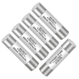 Cutetool (5 pcs) HV620 800mA 1000VAC/DC Multimeter Fuse 6X32mm,Fast Blowing Ceramic Fuse for MM720 Multimeter Replacement