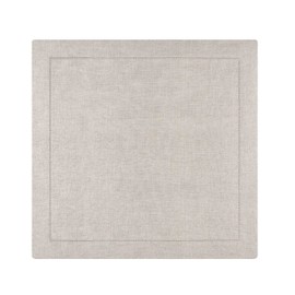 Roumelie Orientale Hemstitch 100% Pure Linen Napkins Set of 4-20x 20 inches –Handcrafted Napkins for Dinner Tables, Machine Washable (Natural)
