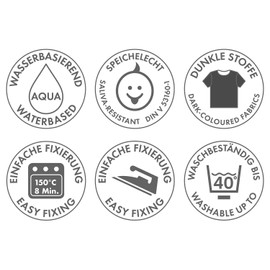 Marabu - Textil Plus, Full-Coverage Fabric Paint for Dark Fabrics, Suitable for Fabric Painting and Fabric Printing, Washable up to 40 °C After Fixing