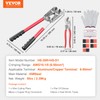 VEVOR Battery Cable Lug Crimping Tool, 10-1/0AWG with Cable Cutter