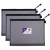 Snopake Foolscap High Capacity Black EVA Mesh Zippa-Bag [Pack of