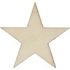 50 Small .75 inch Size Wood Stars 3/4 inch