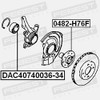 FEBEST DAC40740036-34 Suspension Brackets