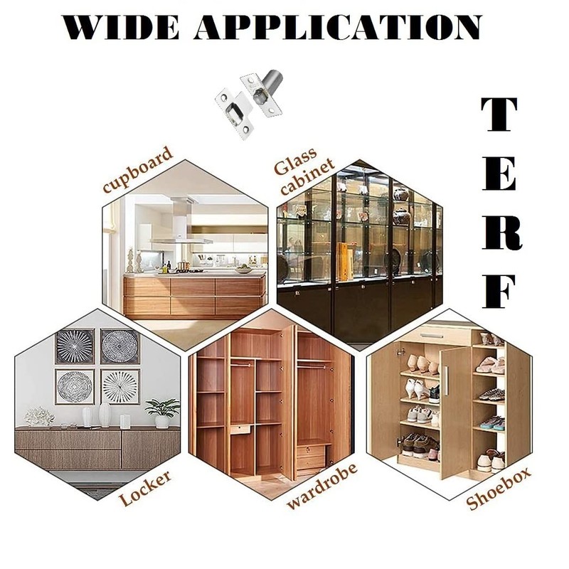 TERF® Adjustable Roller Catch Polished Nickel Roller Ball Door Latch