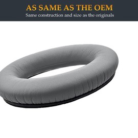 QC35 Replacement Ear Pads Quiet Comfort 35 Headphones Ear Cushions Earpads Compatible with Bose QC35/QuietComfort 35 and QC35 II/QuietComfort 35 II Headphones (Grey)