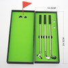 CRESTGOLF Three Piece Golf Pen Set,Golf Clubs Gift Set (green)